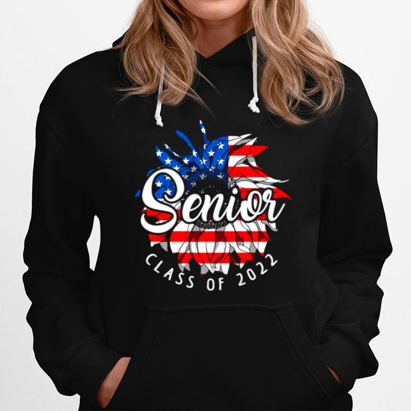 Sunflower American Flag Senior Class Of 2022 Hoodie