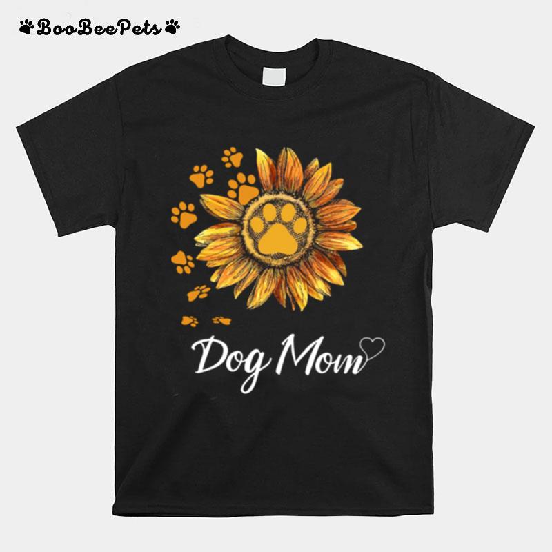 Sunflower Dog Mom Best Gift For Mother T-Shirt
