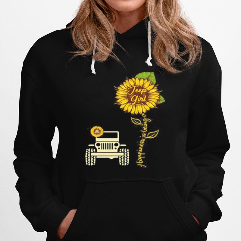 Sunflower Happiness Is Being A Girl Hoodie