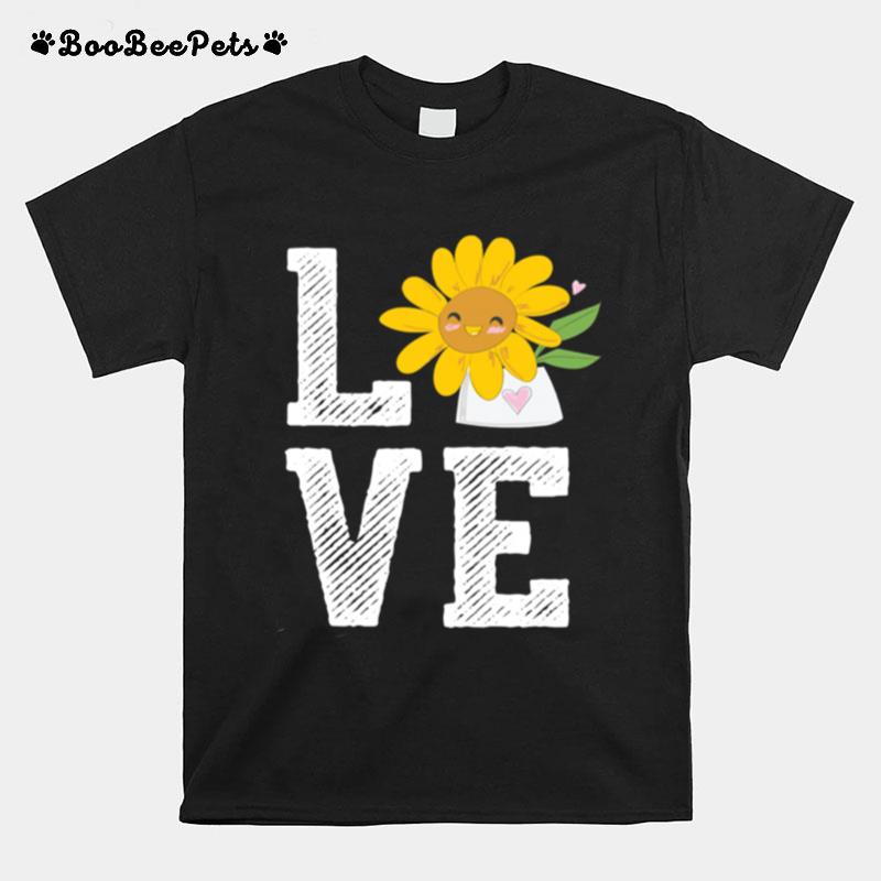 Sunflower Love Florist Flower Keeper Floral Designer T-Shirt