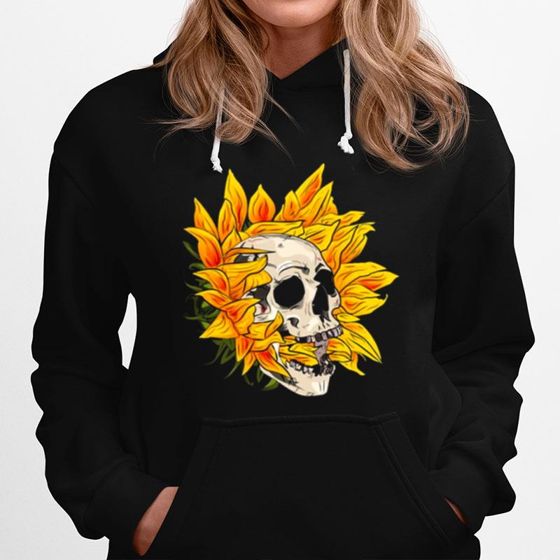 Sunflower Skull Halloween Hoodie