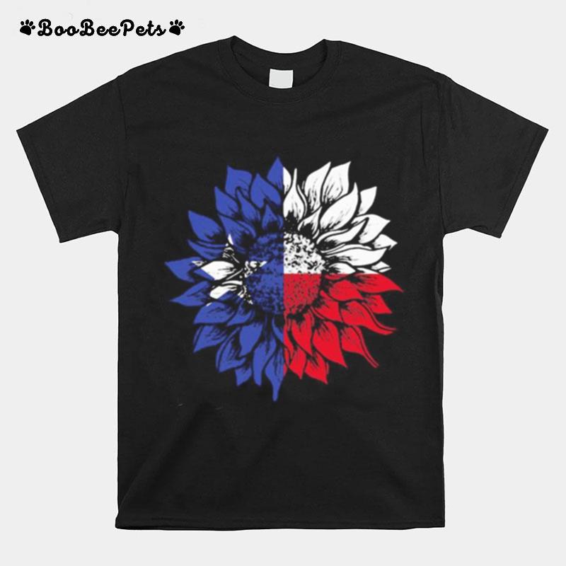 Sunflower Texas Flag T-Shirt