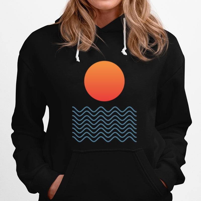 Sunset Over Waves Hoodie