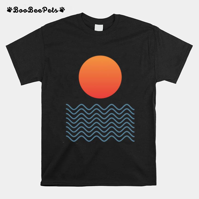 Sunset Over Waves T-Shirt