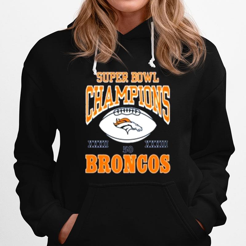 Super Bol Champions 50 Broncos Hoodie