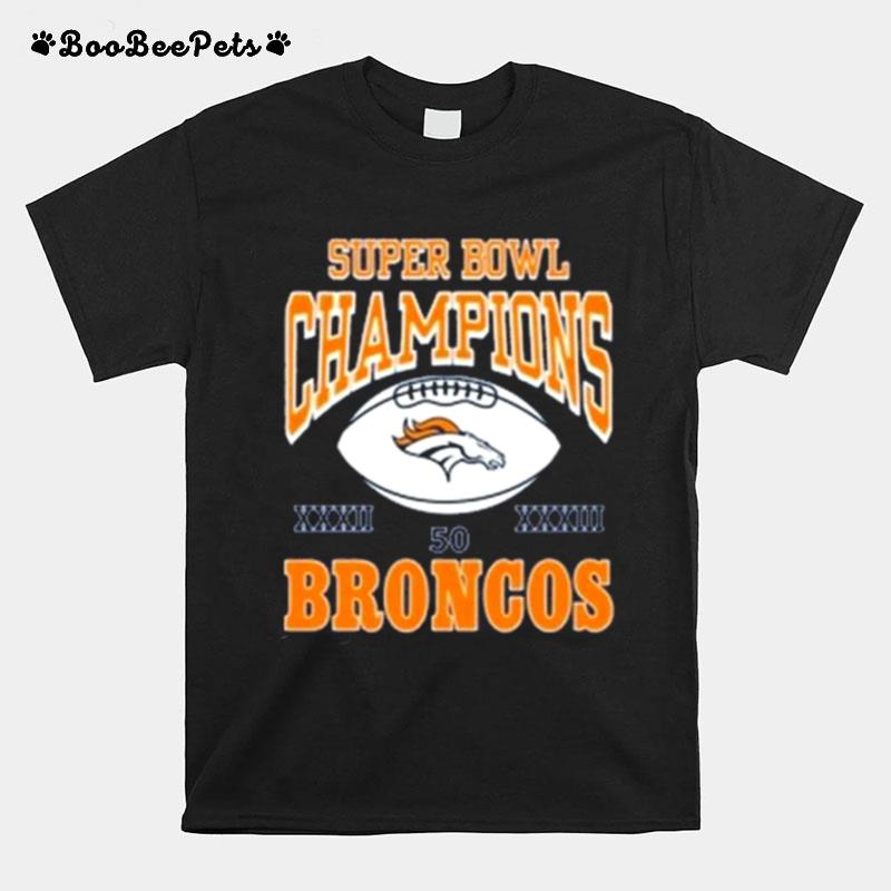 Super Bol Champions 50 Broncos T-Shirt