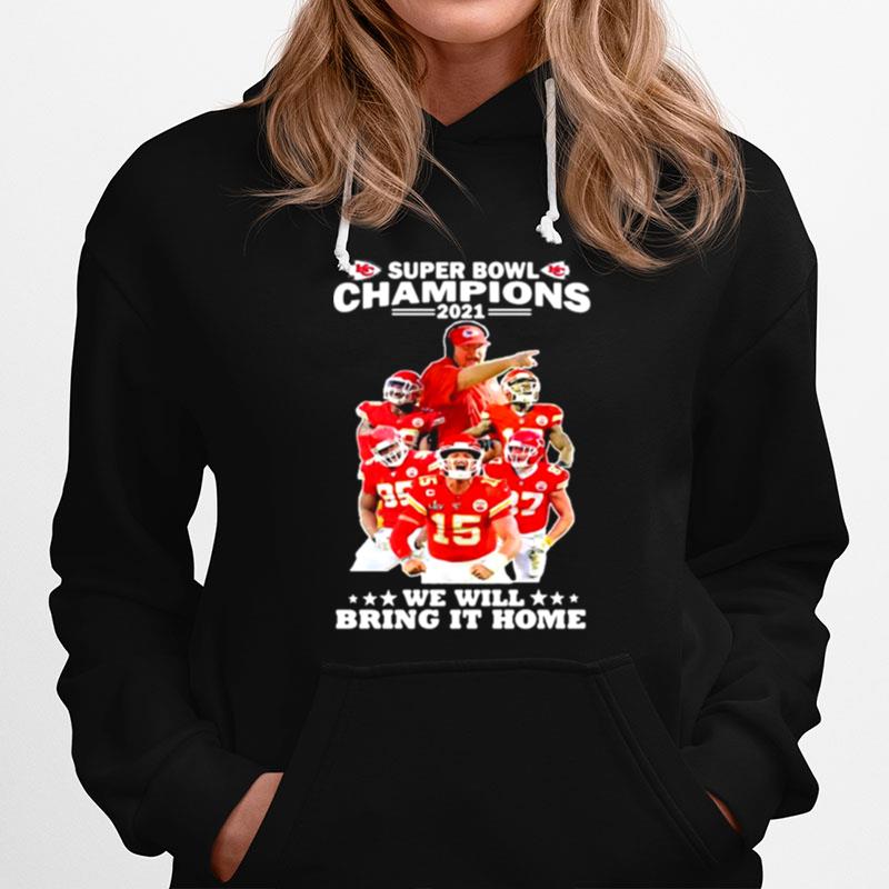 Super Bowl Champions We Will Bring It Home Logo Team Hoodie