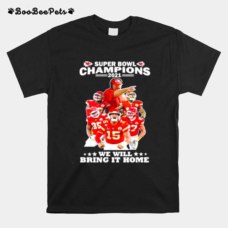 Super Bowl Champions We Will Bring It Home Logo Team T-Shirt