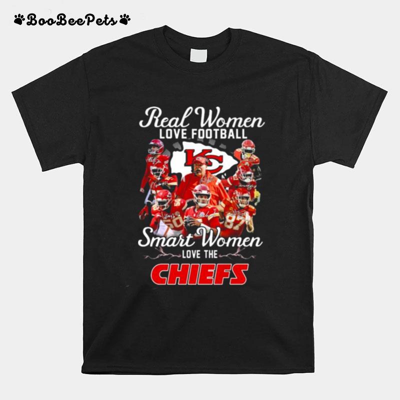 Super Bowl Lvii 2023 Real Women Love Football Smart Women Love The Kansas City Chiefs Signatures T-Shirt