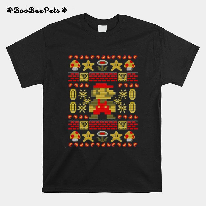 Super Christmas Super Mario Game Ugly T-Shirt