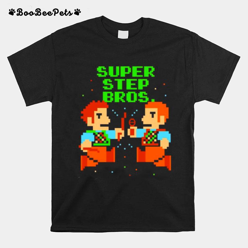 Super Step Bros 8 Bit T-Shirt