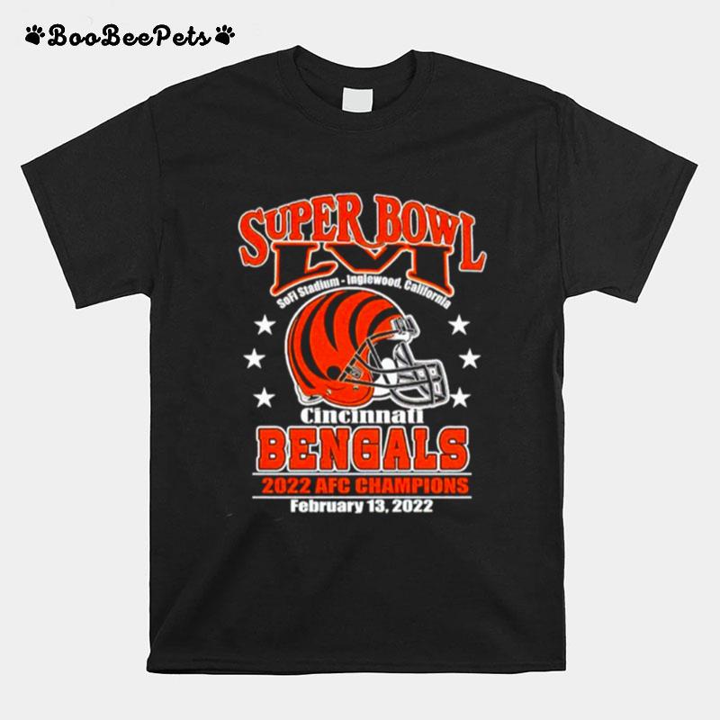 Superbowl Lvi Cincinnati Bengals 2022 Afc Champions T-Shirt