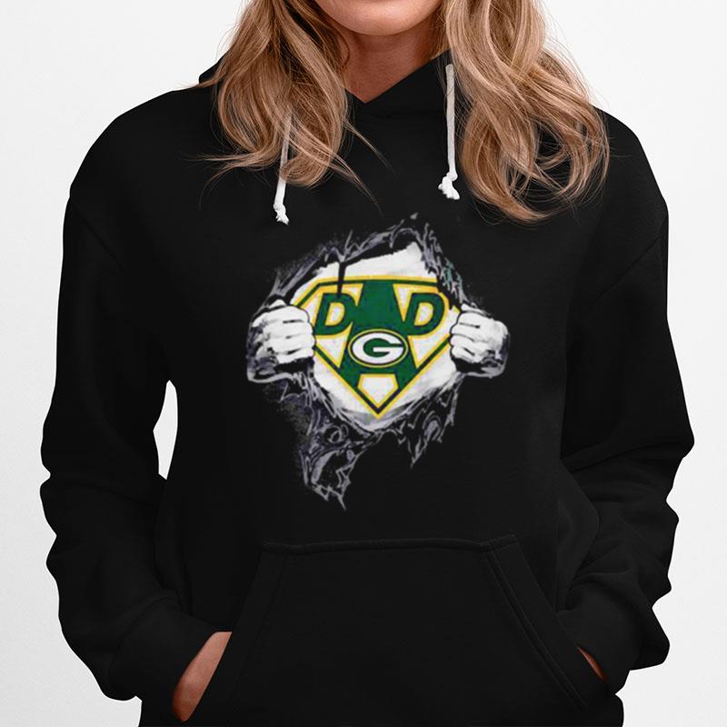 Superhero Dad Green Bay Packers Hoodie