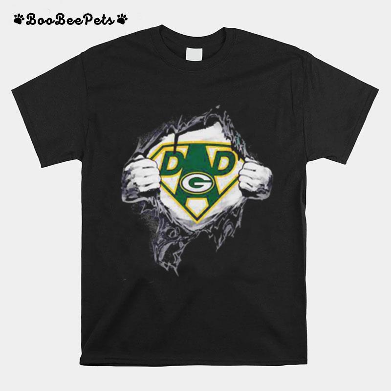 Superhero Dad Green Bay Packers T-Shirt