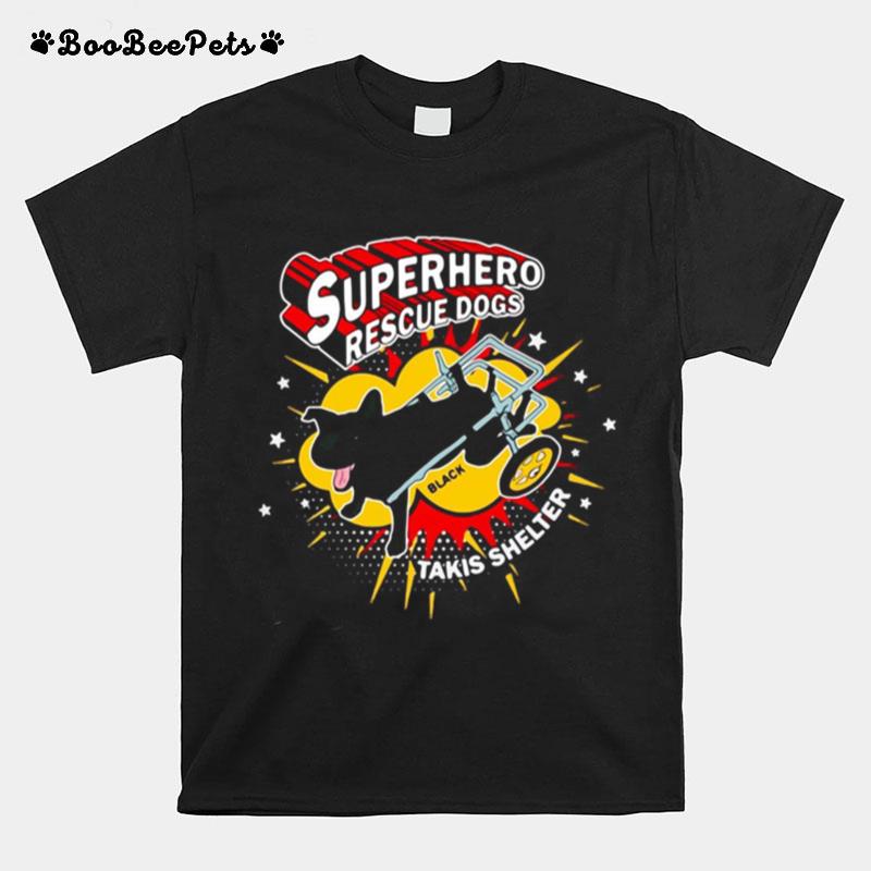 Superhero Rescue Dogs Takis Shelter Featuring Black T-Shirt