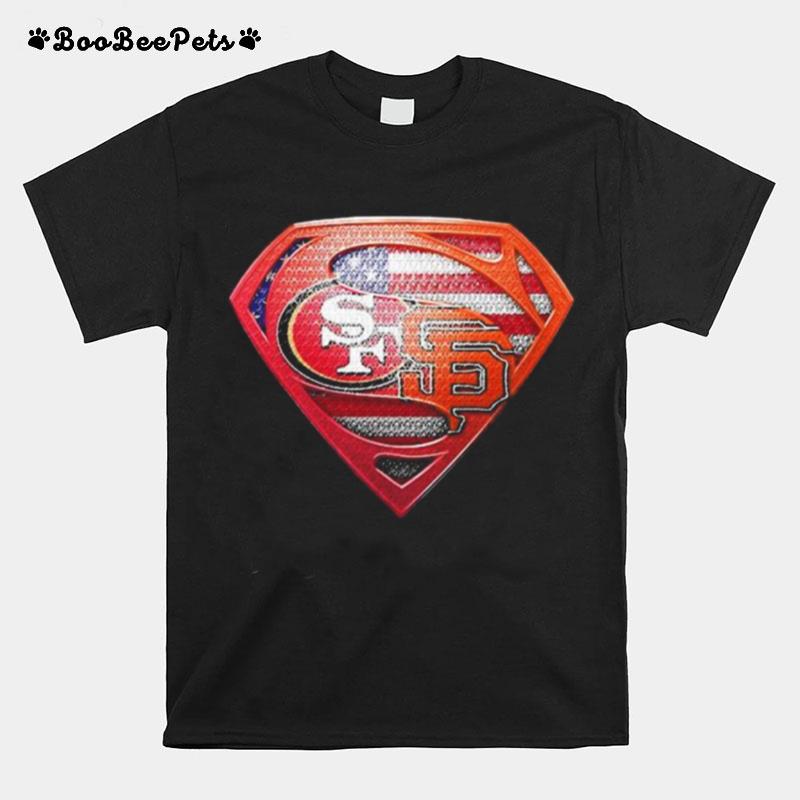 Superman San Francisco 49Ers And San Francisco Giants T-Shirt