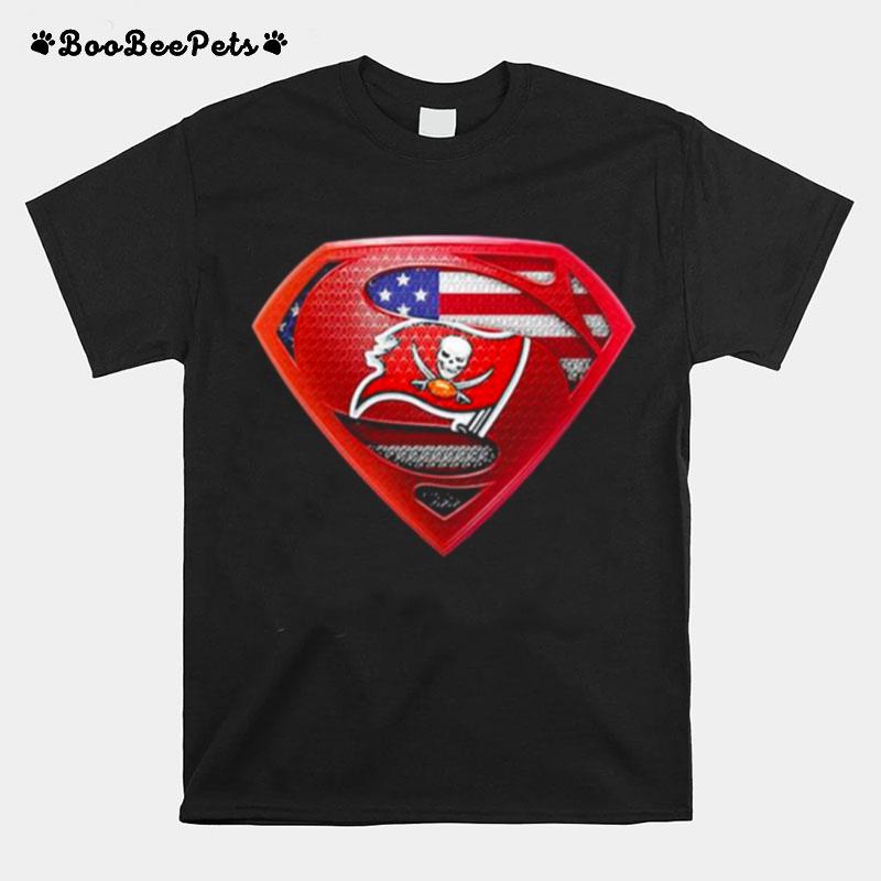 Superman Symbol Team Football Tampa Bay Buccaneers T-Shirt