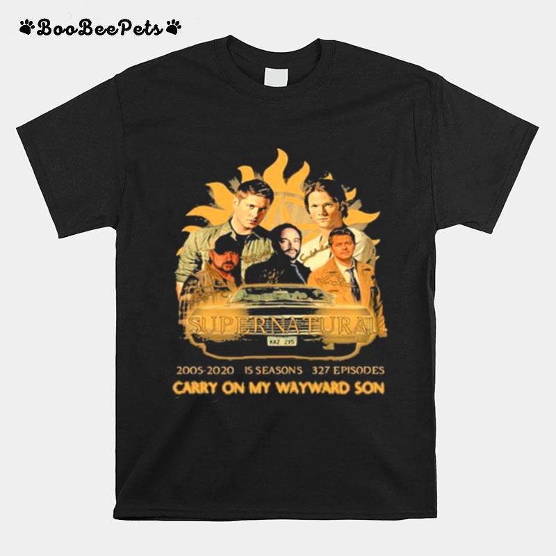 Supernatural 15Th Anniversary Carry On My Wayward Son T-Shirt