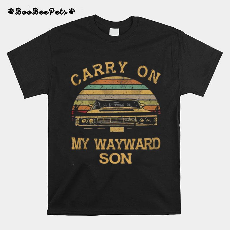 Supernatural Carry On My Wayward Son Vintage T-Shirt