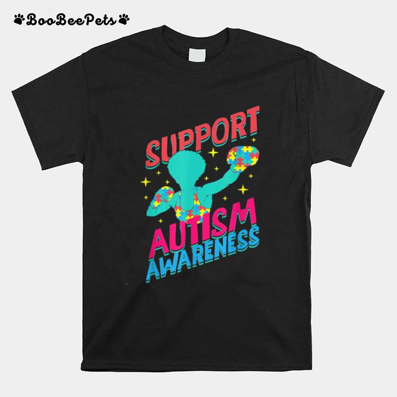 Support Autism Awareness Fight Love Mom Dad Mother Boy Girl T-Shirt