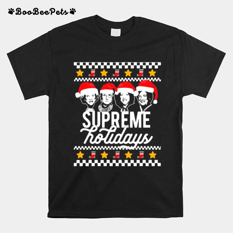 Supreme Holiday Ugly Christmas Sweater Scotus Holidays Meme T-Shirt