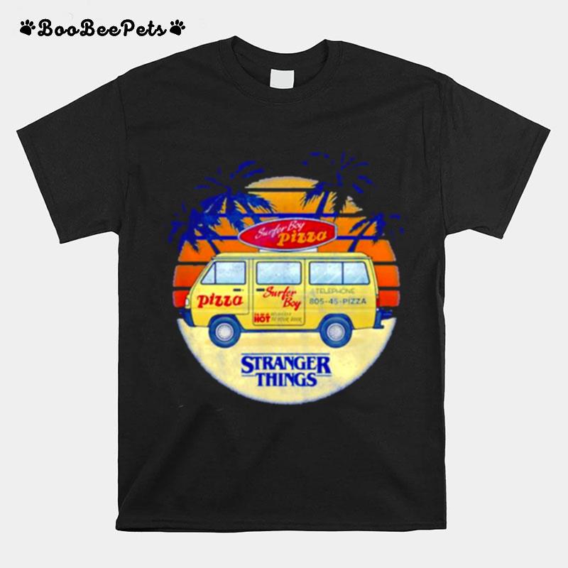 Surfer Boy Pizza Van Stranger Things T-Shirt