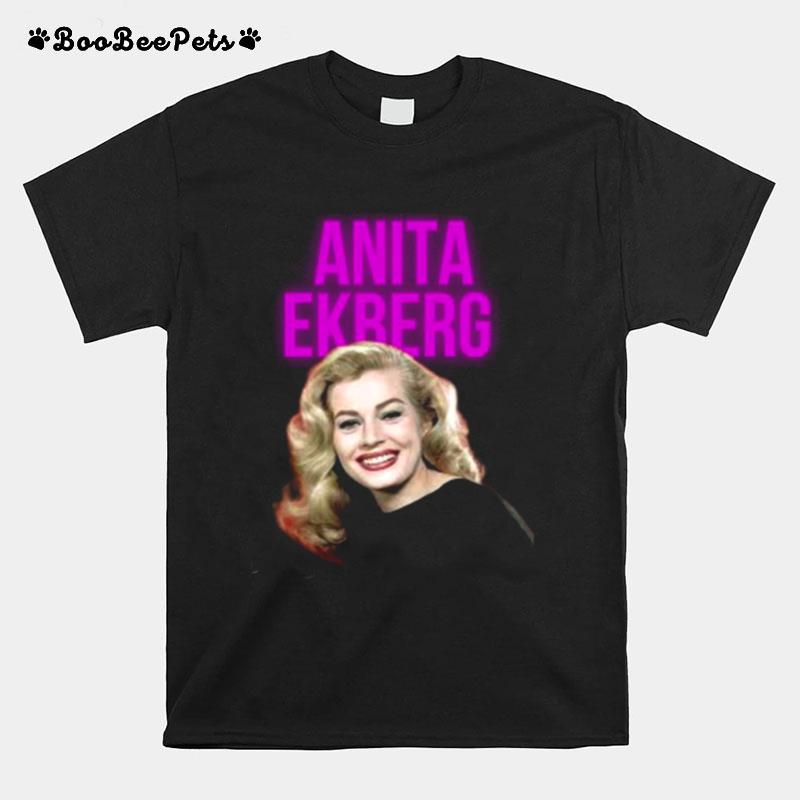 Swedish Actress Anita Ekberg 90S Legend T-Shirt