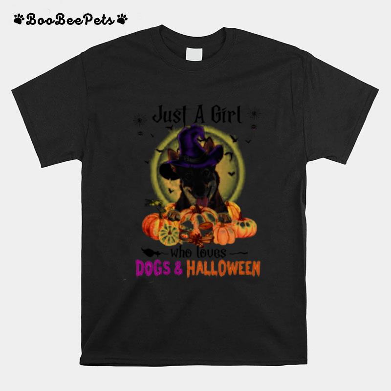 Swedish Vallhund Just A Girl Who Loves Dogs And Halloween T-Shirt