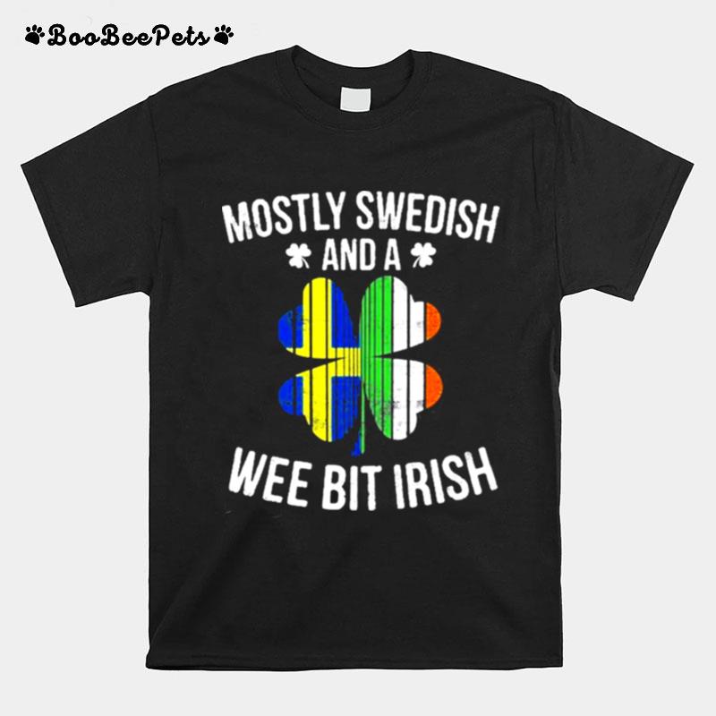 Swedish Wee Bit Irish Sweden St Patricks Day T-Shirt