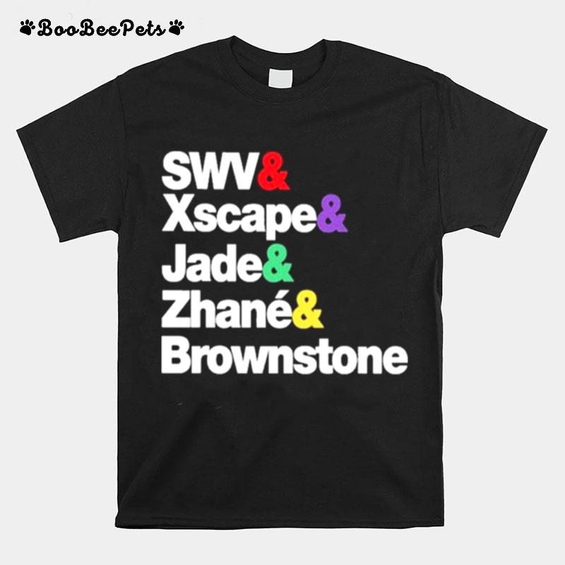 Swv Xscape Jade Zhane Brownstone T-Shirt