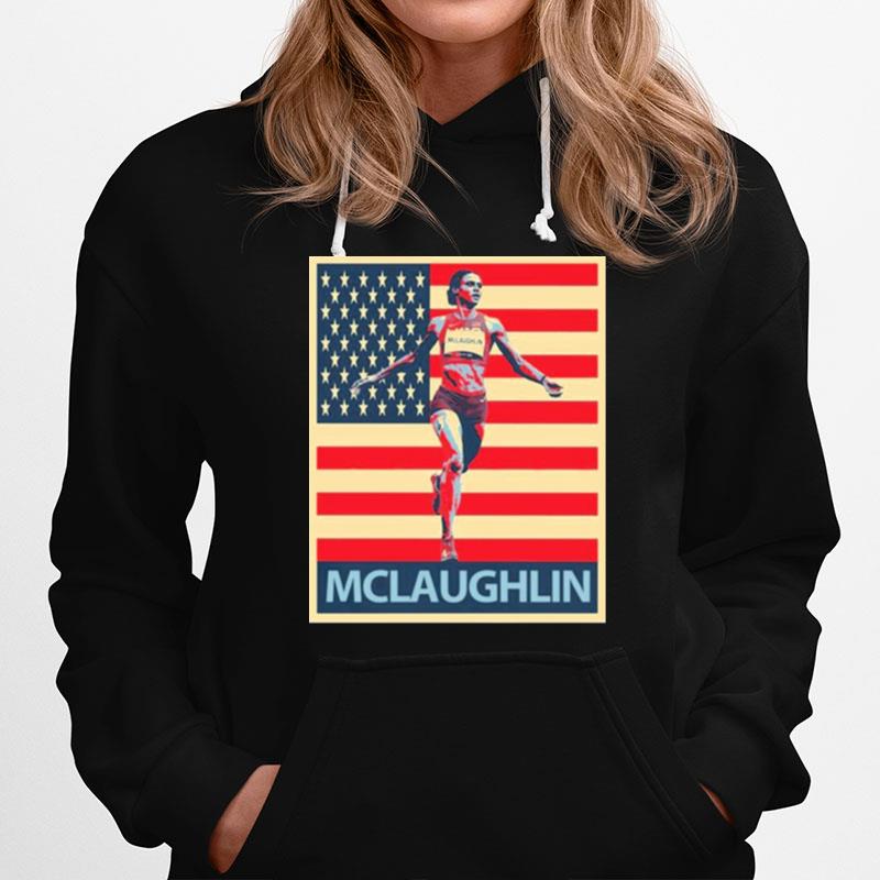 Sydney Mclaughlin Vintage American Flag Hoodie