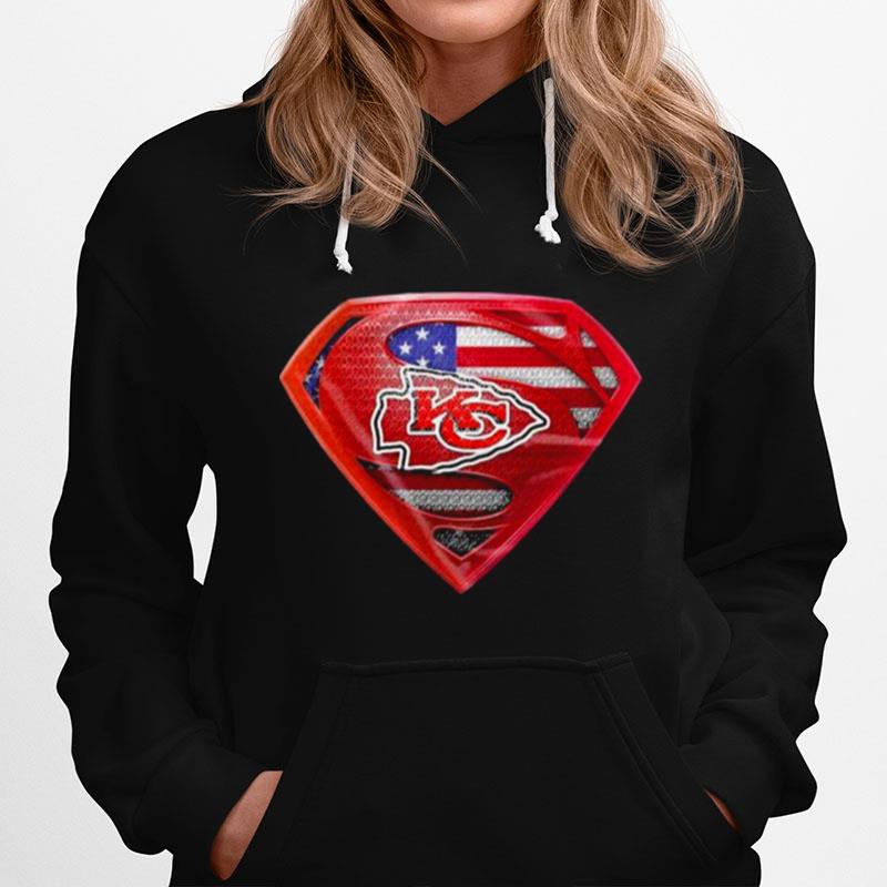 Symbol Superman American Flag Kansas City Chiefs Hoodie