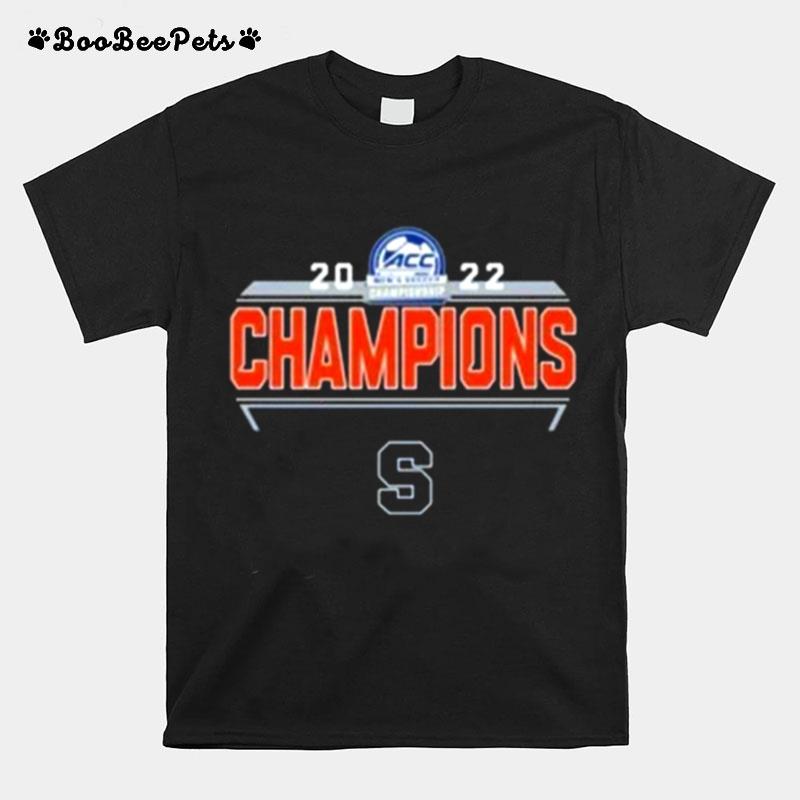 Syracuse Orange 2022 Acc Mens Soccer Champions T-Shirt