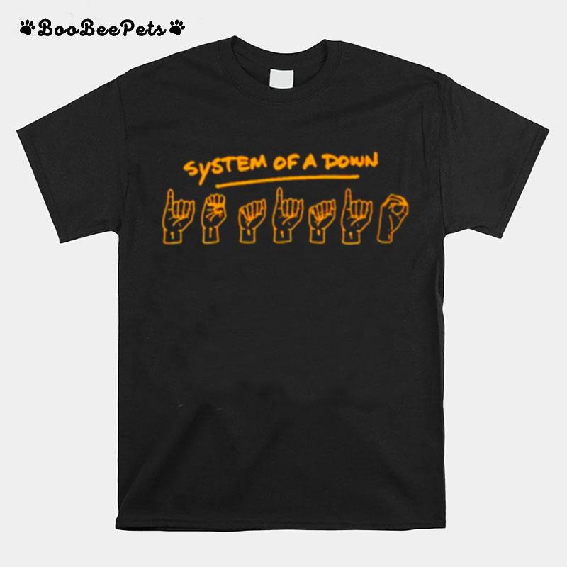 System Of A Down Sign Language T-Shirt