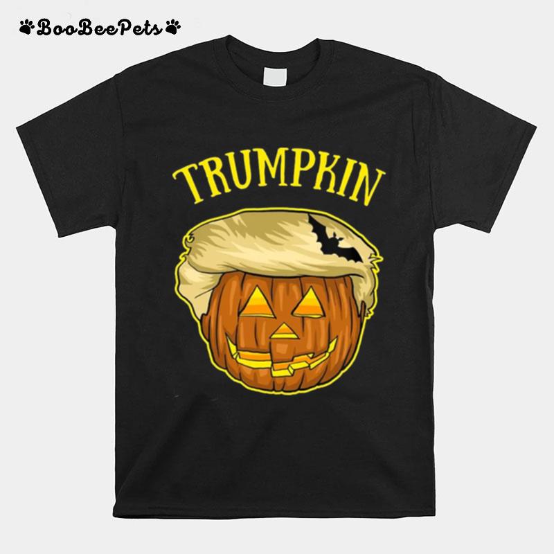 T Pumpkin And Bat Halloween Trumpkin T Shir T-Shirt