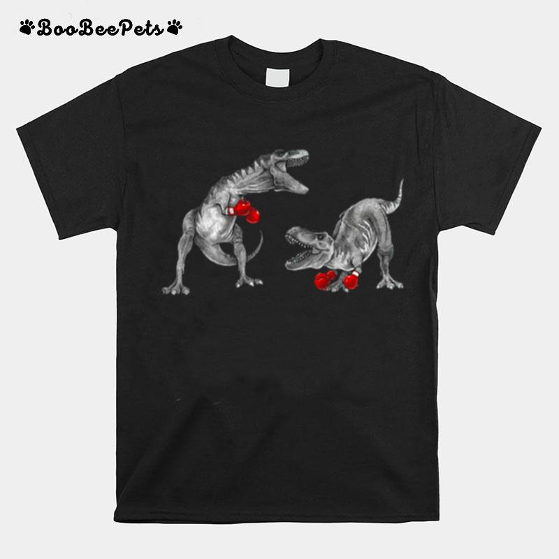 T Rex Dinosaur Boxing T-Shirt