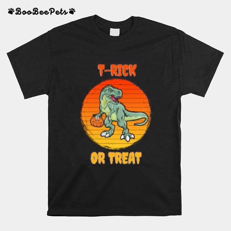 T Rick Or Treat Trex Halloween Dinosaur T-Shirt