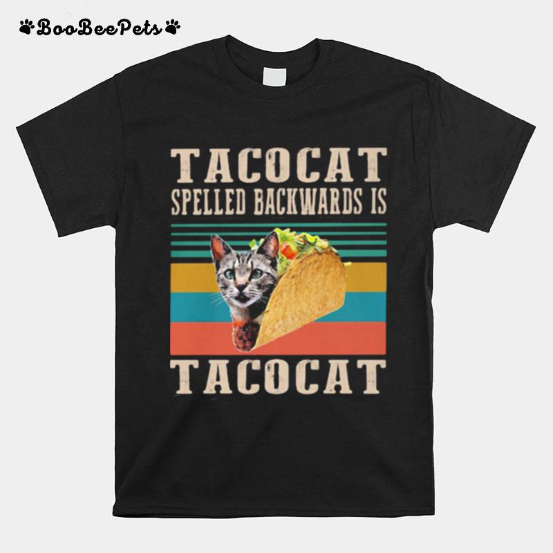 Tacocat Spelled Backwards Is Tacocat Vintage T-Shirt