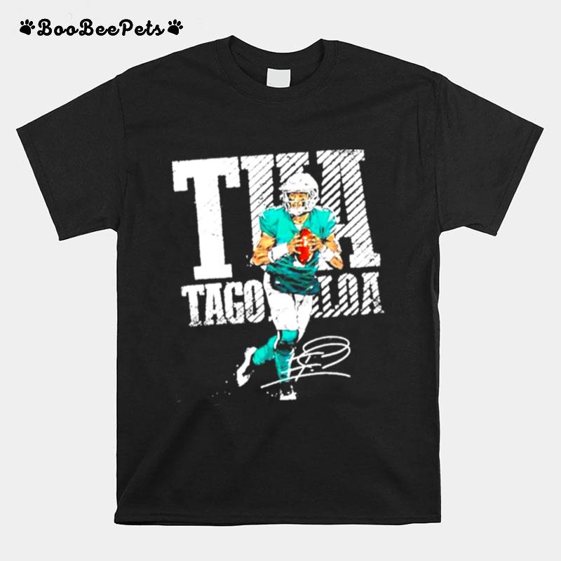 Tagovailoa Football Player Signature T-Shirt