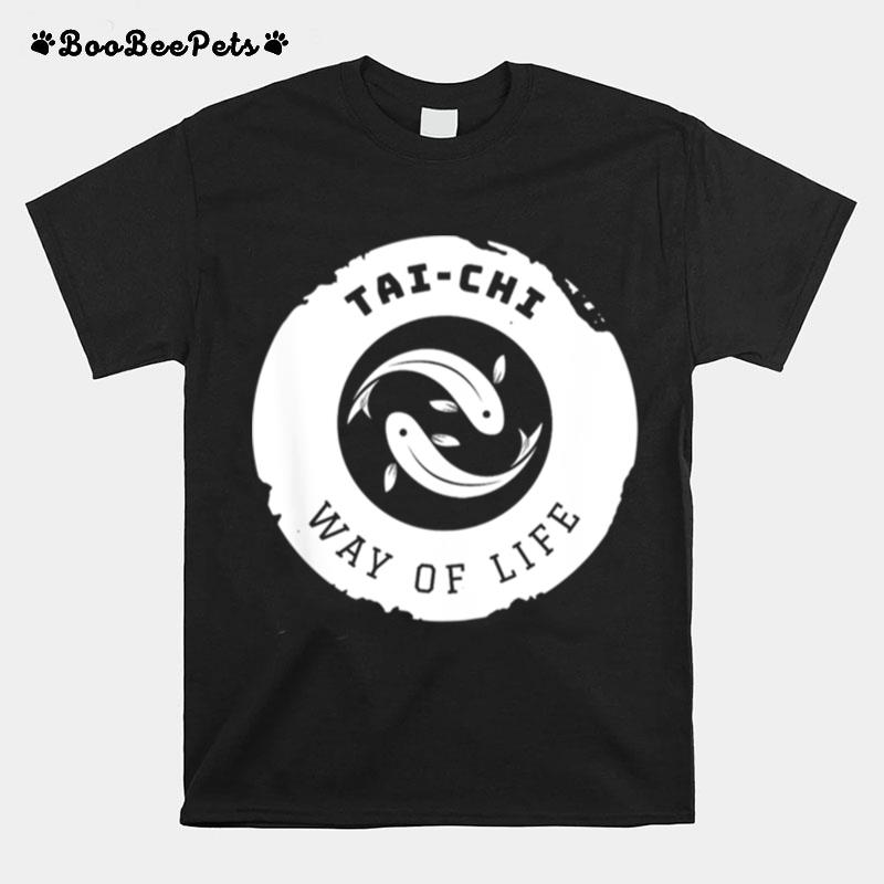 Tai Chi Kio Fish Ying Yang Balance Taoism Meditation T-Shirt