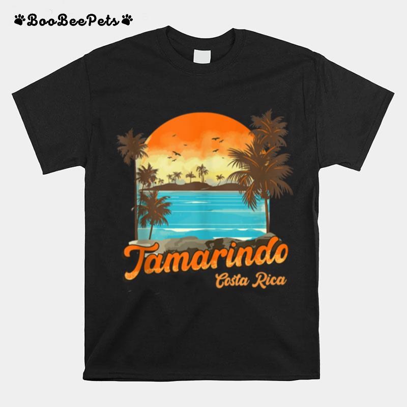 Tamarindo Costa Rica Beach Summer Vacation Palm Trees Sunset T-Shirt