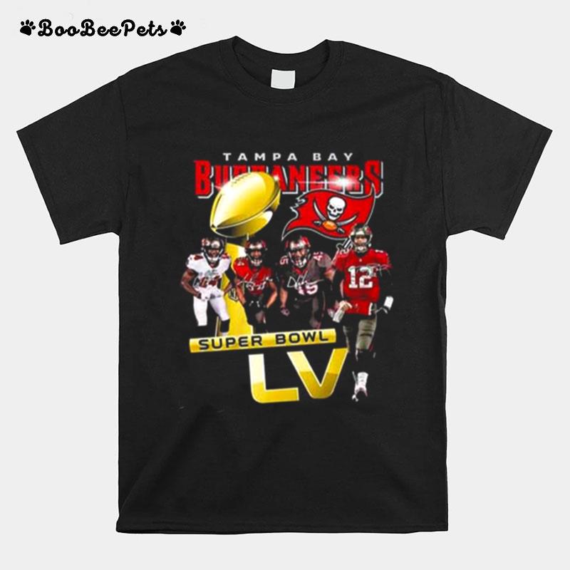Tampa Bay Buccaneers Super Bowl Lvi Signatures T-Shirt