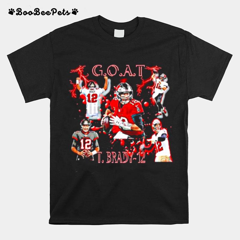 Tampa Bay Buccaneers Tom Brady Goat Mvp Football 2022 T-Shirt