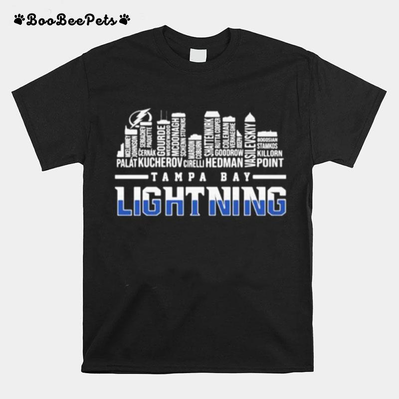 Tampa Bay Lightning Hockey Logo Buildings T-Shirt