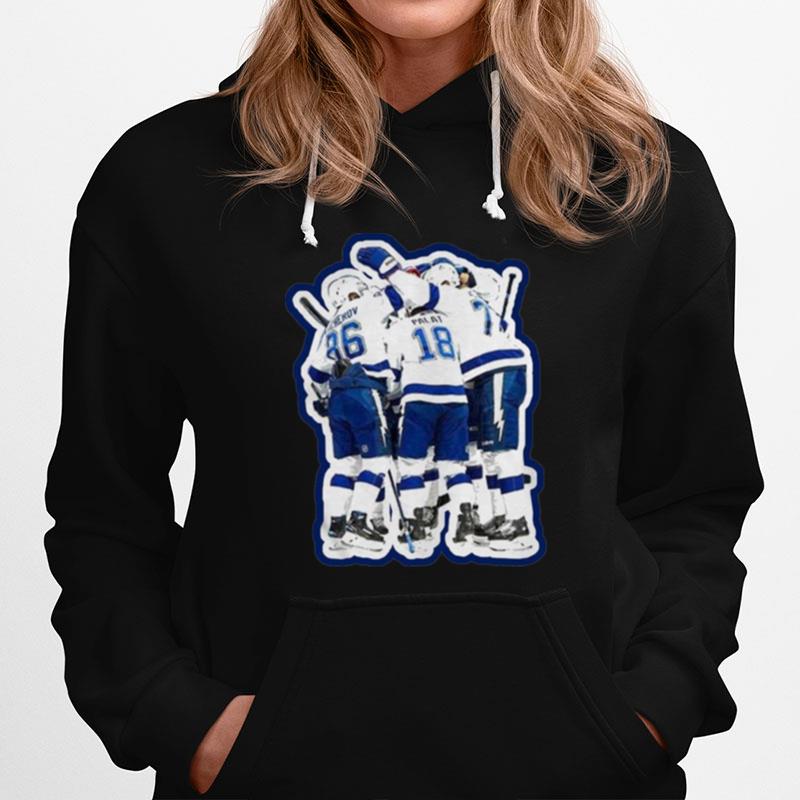 Tampa Bay Lightning Hockey Playing Hoodie