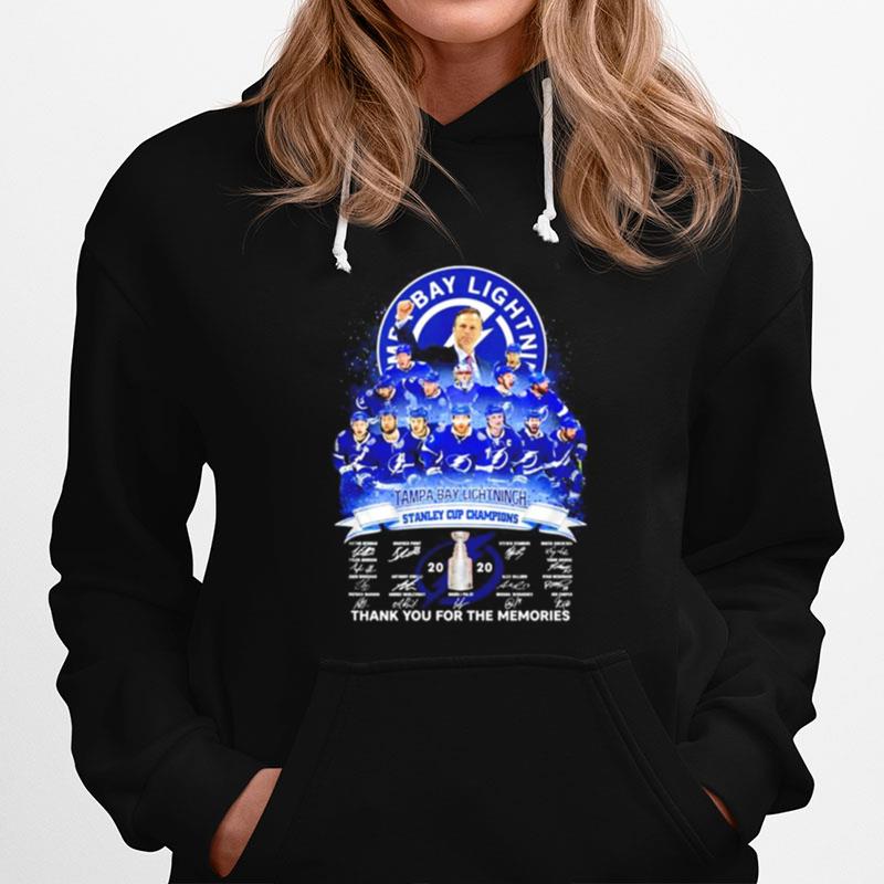 Tampa Bay Lightning Stanley Cup Champions Thank You For The Memories Hoodie