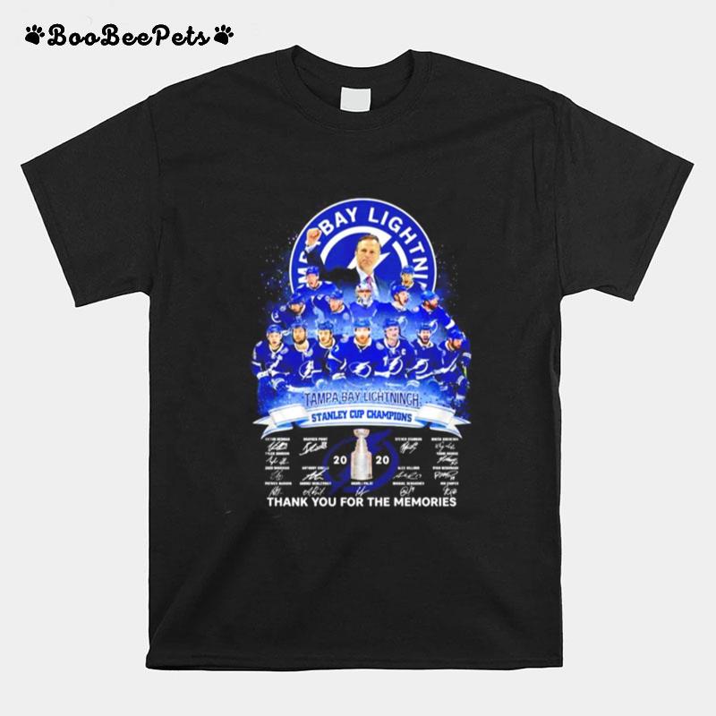 Tampa Bay Lightning Stanley Cup Champions Thank You For The Memories T-Shirt