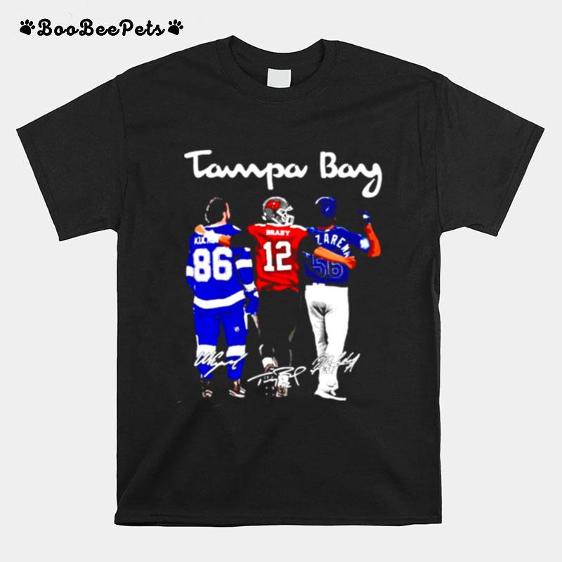 Tampa Bay Nikita Kucherov Tom Brady And Randy Arozarena Fiends Signature T-Shirt