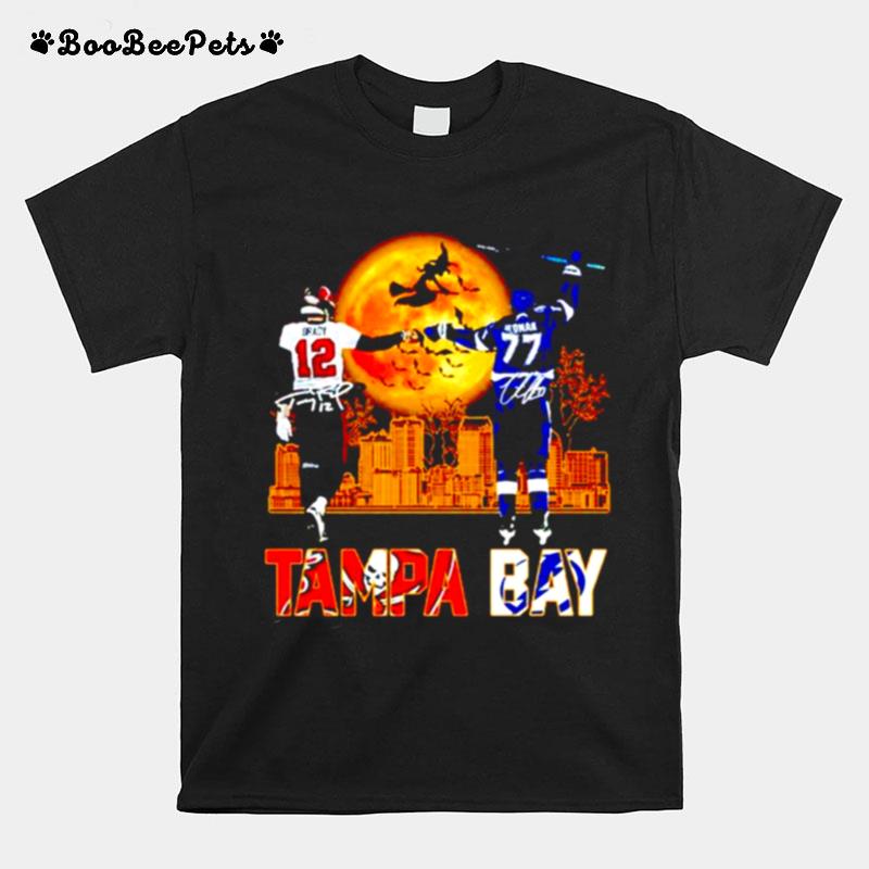 Tampa Bay Sport Teams Brady And Victor Hedman Signatures T-Shirt