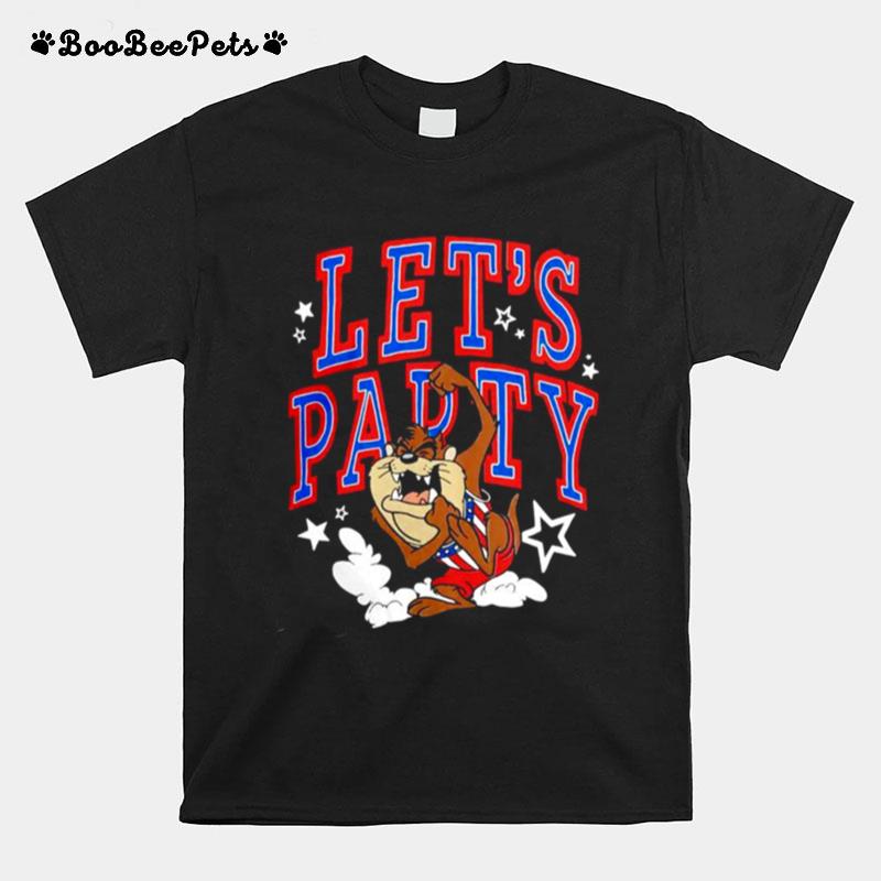 Taz Usa Lets Party T-Shirt